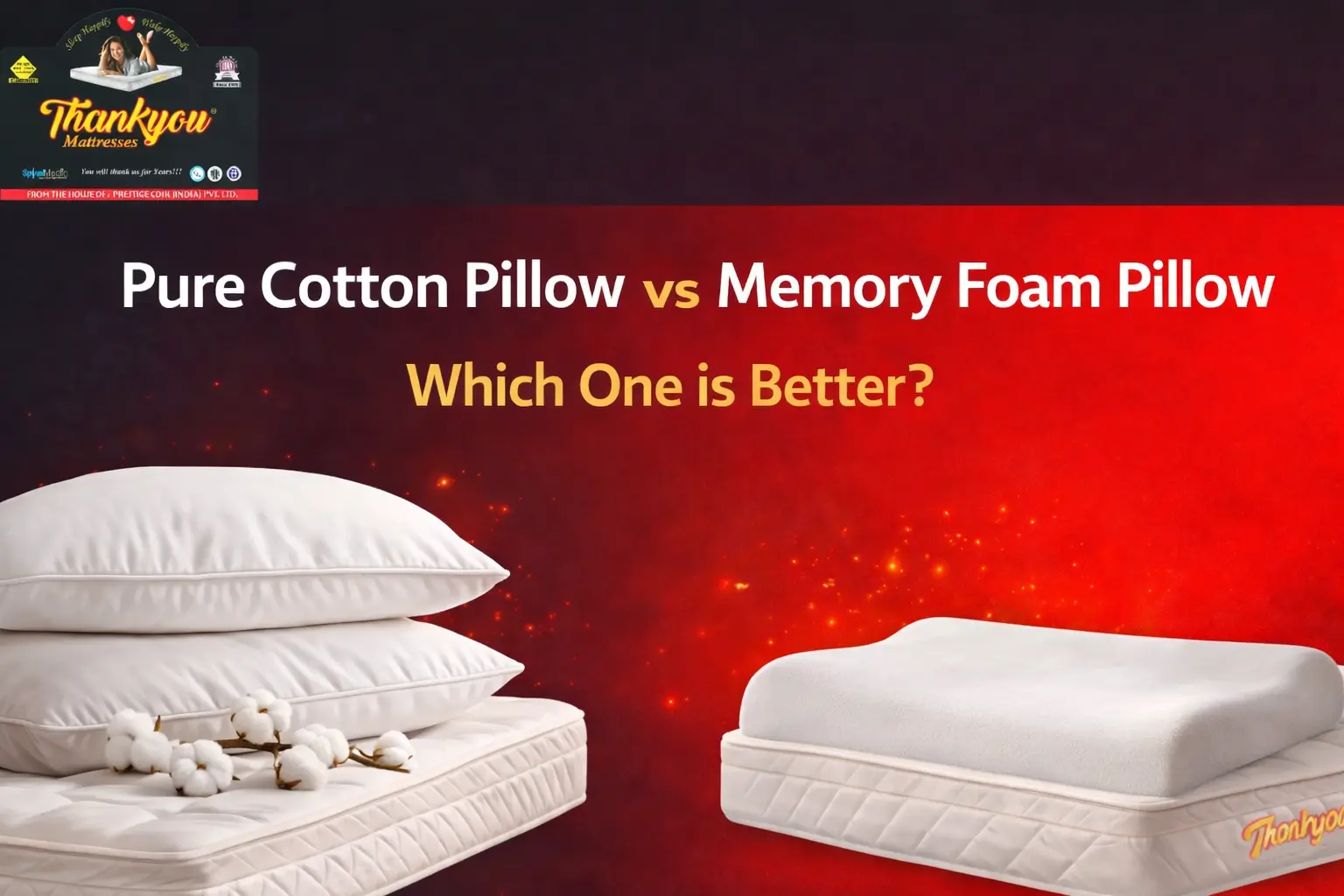 Pure Cotton Pillow vs Memory Foam Pillow