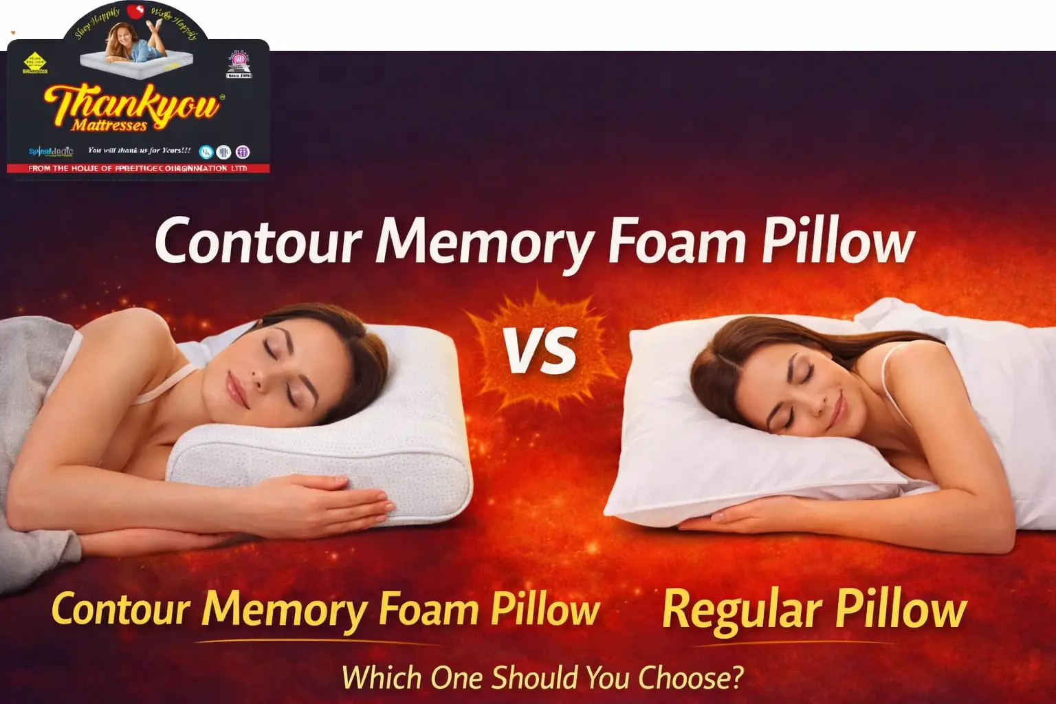 Contour Memory Foam Pillow vs Regular Pillow: Which One Should You Choose?