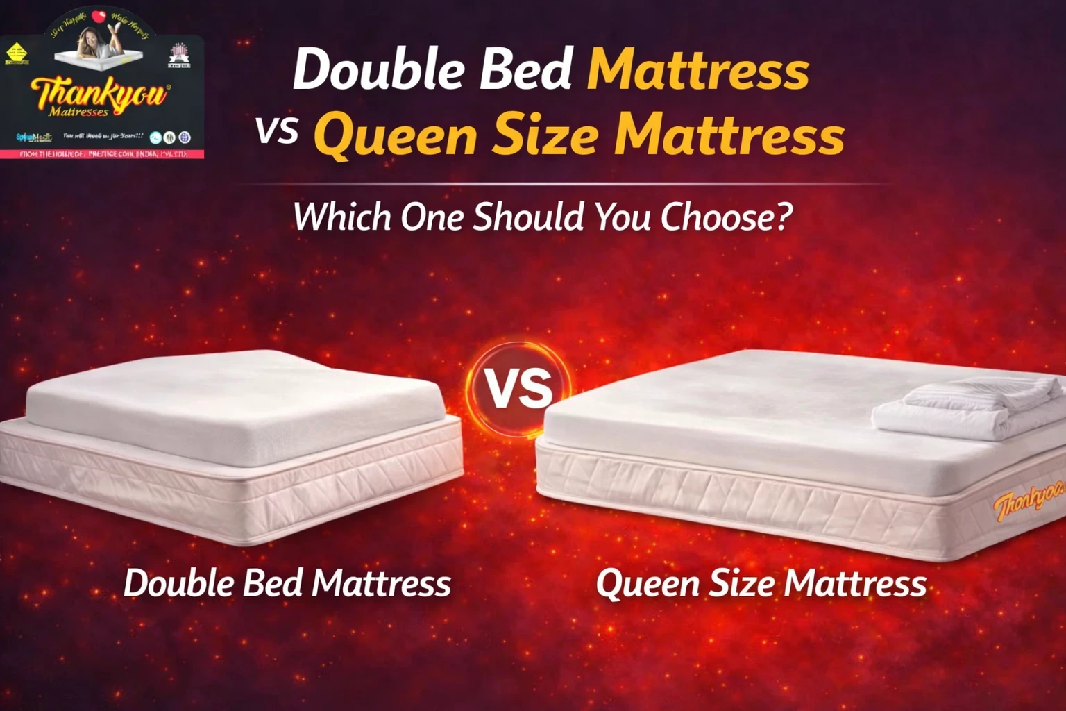 double bed mattress vs queen size mattress