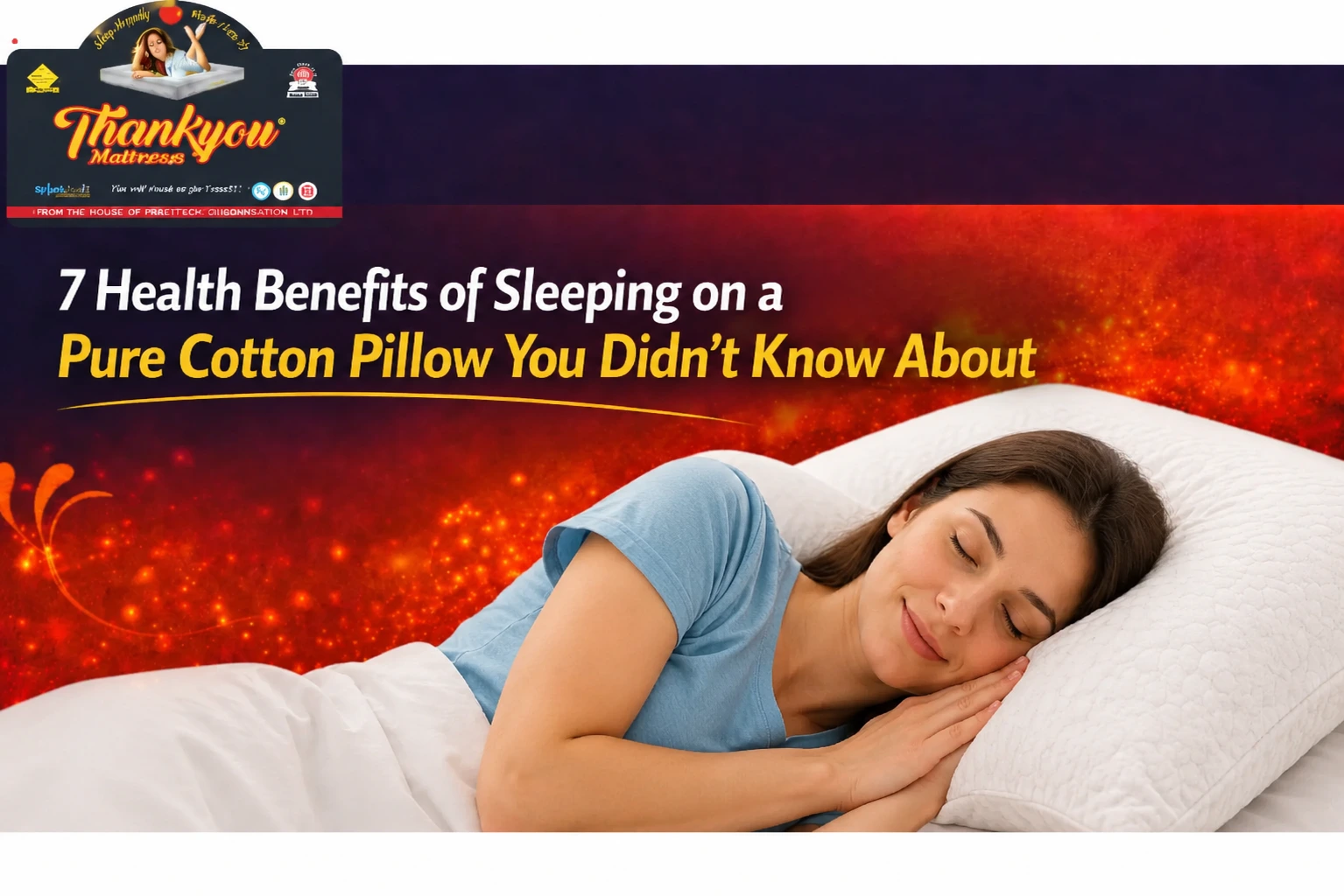 7 health benefits of sleeping on pure cotton pillow
